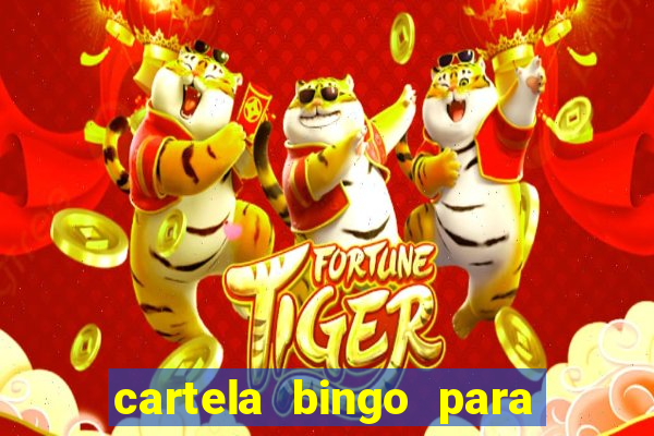 cartela bingo para cha de cozinha imprimir gratis